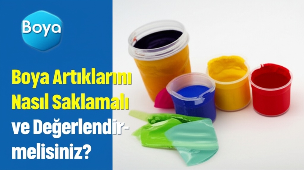 Boya Artıklarını Nasıl Saklamalı ve Değerlendirmelisiniz?