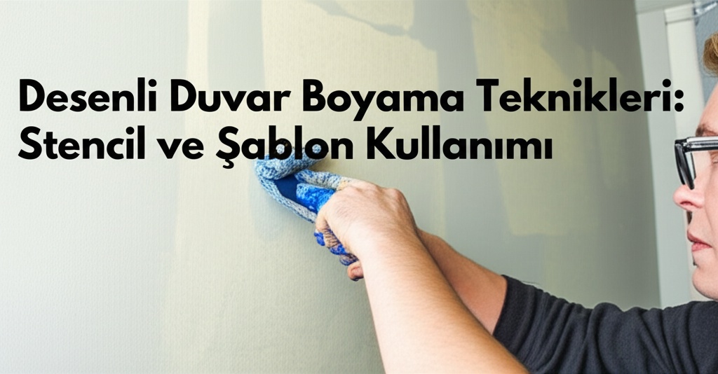 Desenli Duvar Boyama Teknikleri: Stencil ve Şablon Kullanımı
