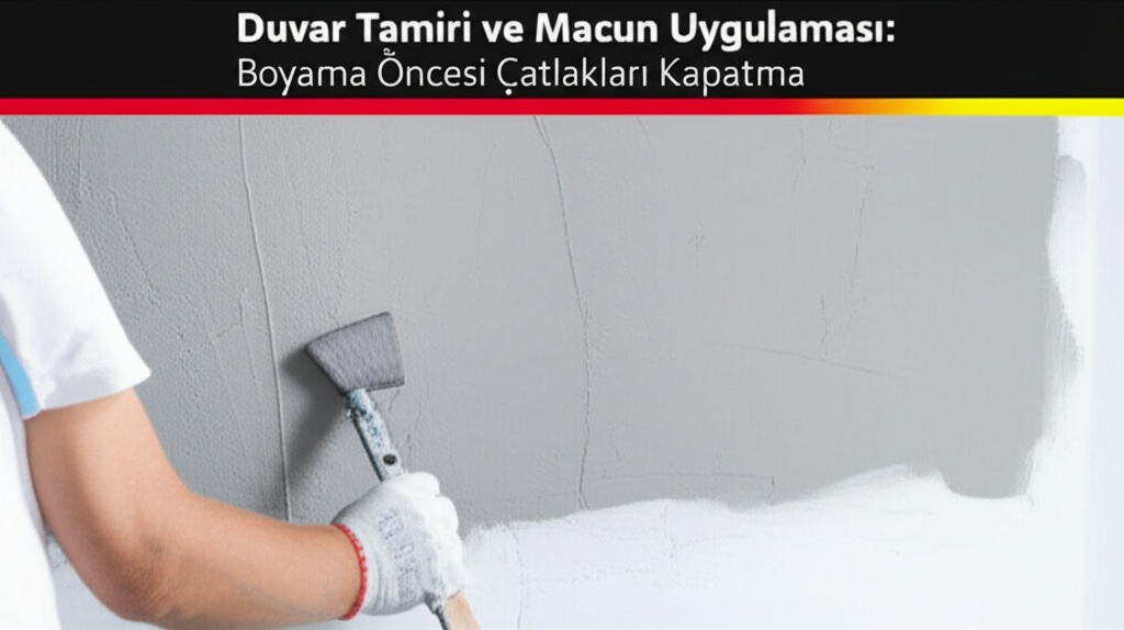 Duvar Tamiri ve Macun Uygulaması: Boyama Öncesi Çatlakları Kapatma
