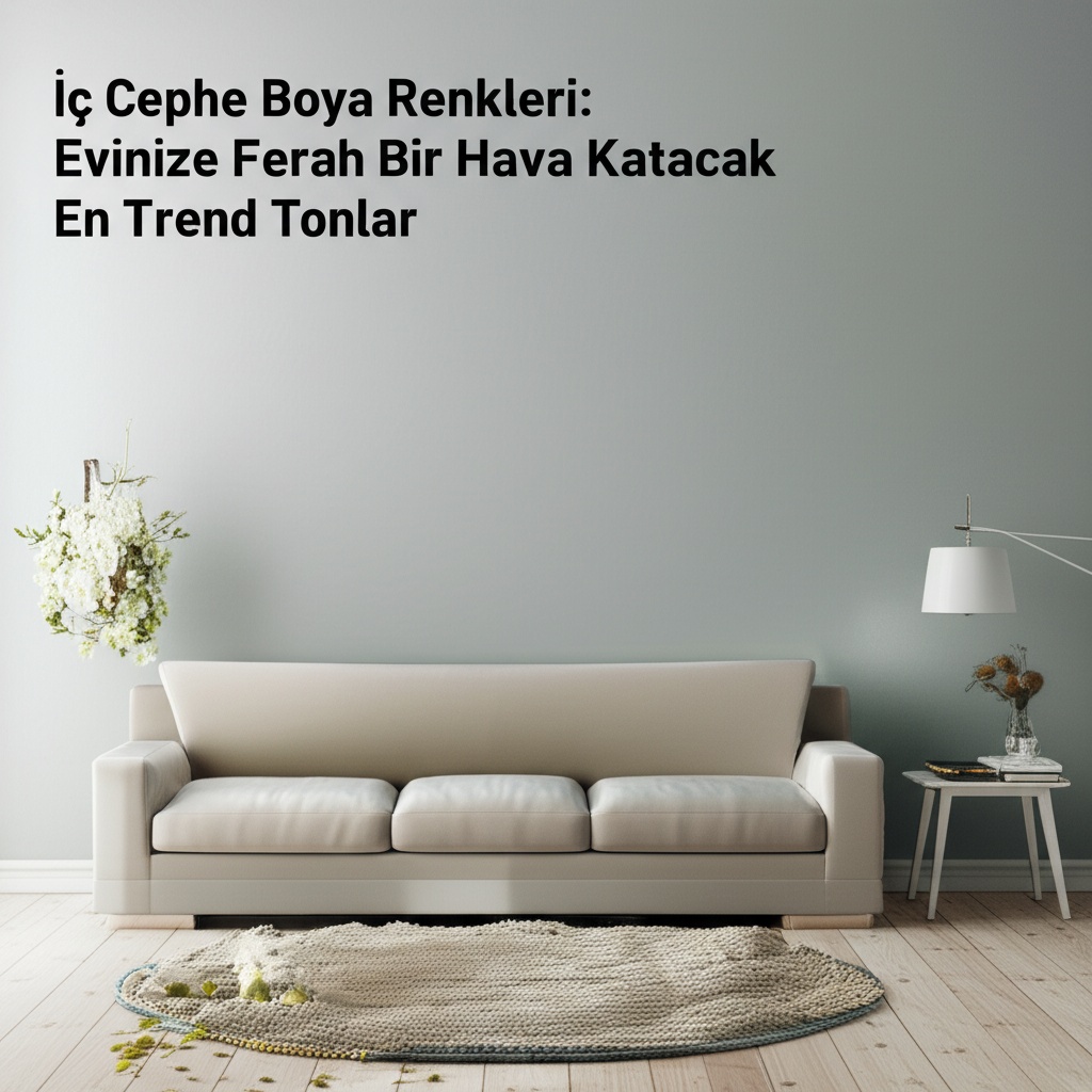 İç Cephe Boya Renkleri: Evinize Ferah Bir Hava Katacak En Trend Tonlar