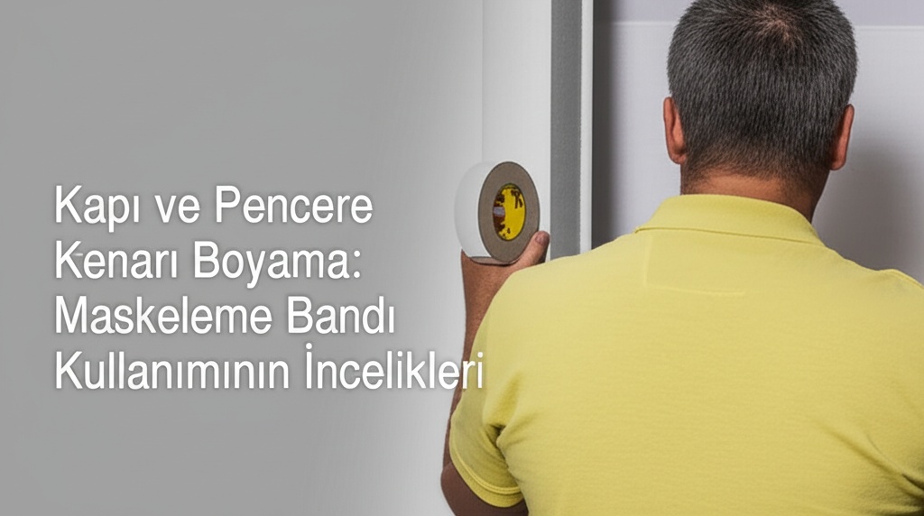 Kapı ve Pencere Kenarı Boyama: Maskeleme Bandı Kullanımının İncelikleri