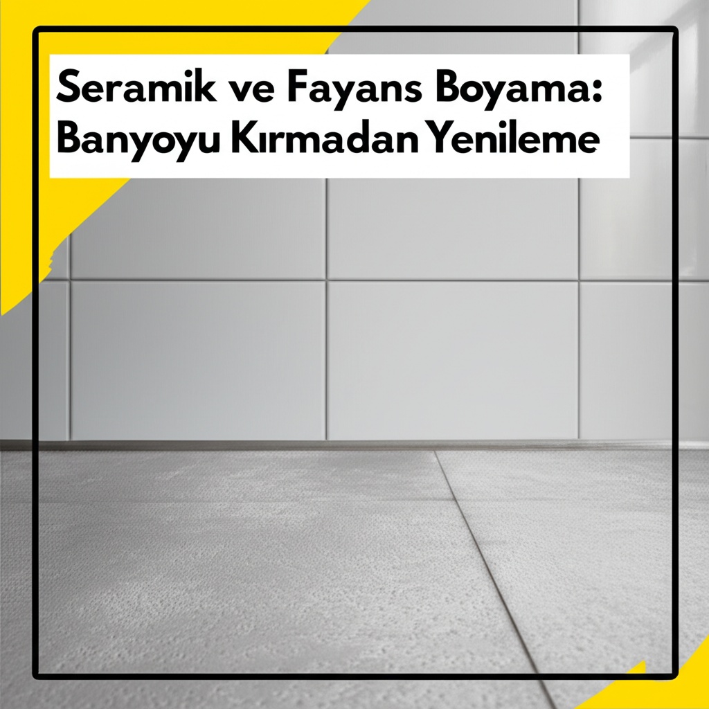 Seramik ve Fayans Boyama: Banyoyu Kırmadan Yenileme